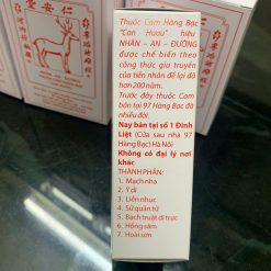 Thuốc Cam Hàng Bạc con Hươu hiệu Nhân An Đường